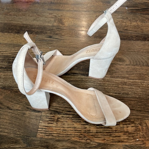 Schutz block healed strappy sandals size 7.5 - Picture 2 of 4